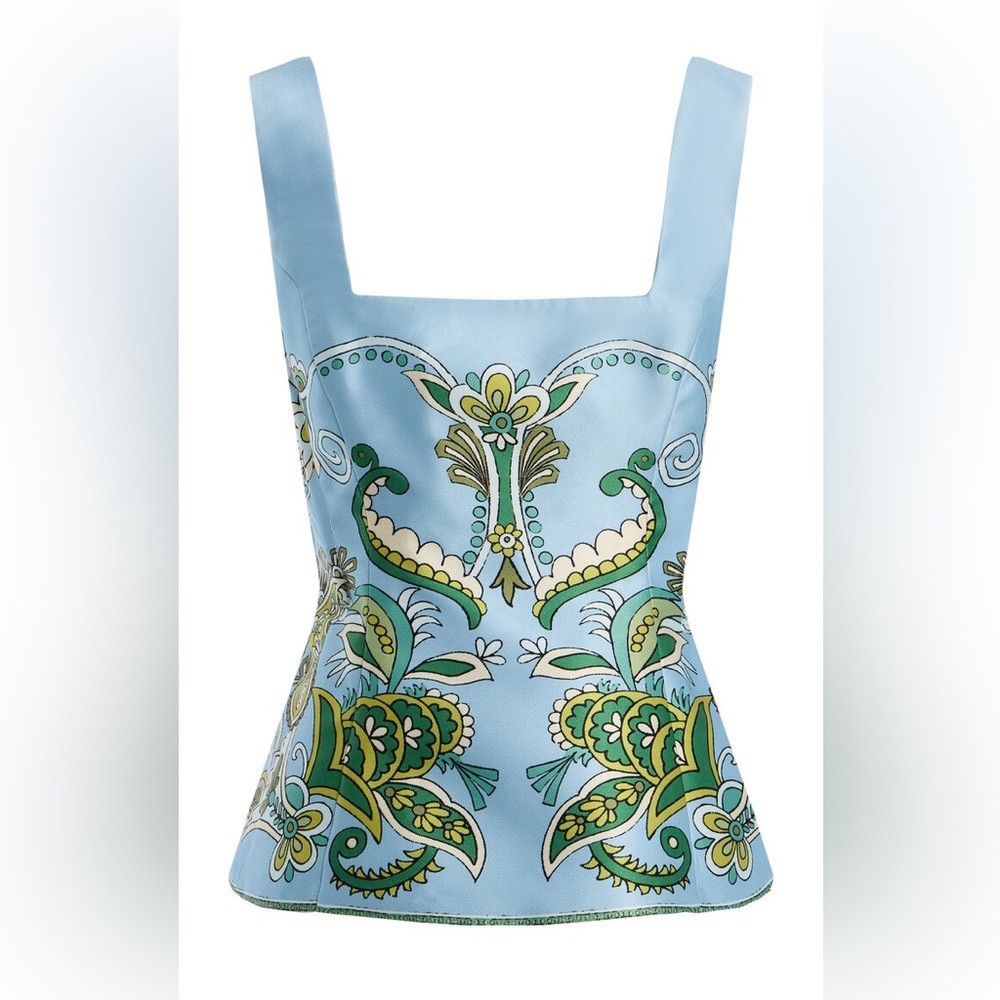 Light Blue Floral Print Sundress